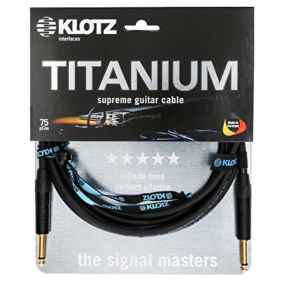 Klotz Titanium Supreme 4,5m Neutrik Altın Silent Uçlu Enstrüman Kablosu